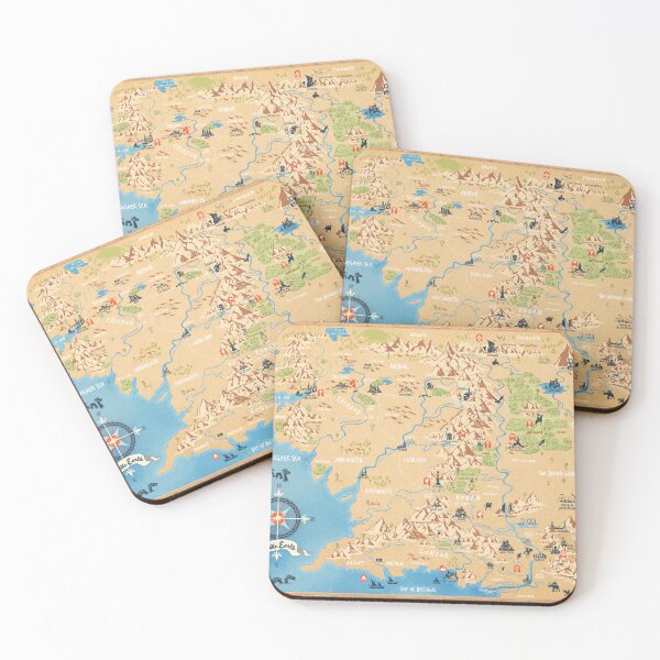 Item preview, Tolkien - Middle earth map,  simple icon illustrations designed and sold by QatlasMap Shop.