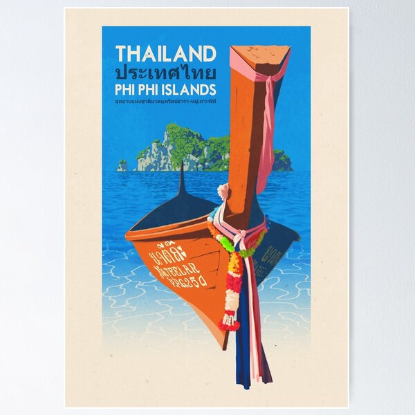 Item preview, Travel Poster - Phi Phi Island Thailand designed and sold by ruiricardo.