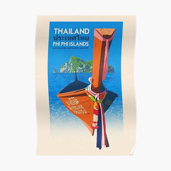Travel Poster - Phi Phi Island Thailand Poster