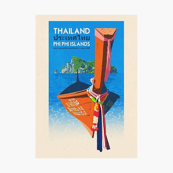 Item preview, Travel Poster - Phi Phi Island Thailand designed and sold by ruiricardo.