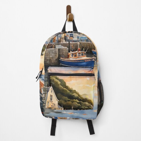 Item preview, Padstow Harbour Sunset: Watercolor Beauty designed and sold by LSVart.
