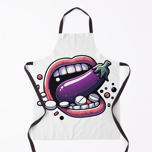 Item preview, Mouth Chewing Eggplant & Pills designed and sold by LexicalLegend.