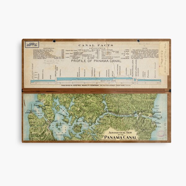 Item preview, Vintage Map of The Panama Canal (1911) designed and sold by BravuraMedia.