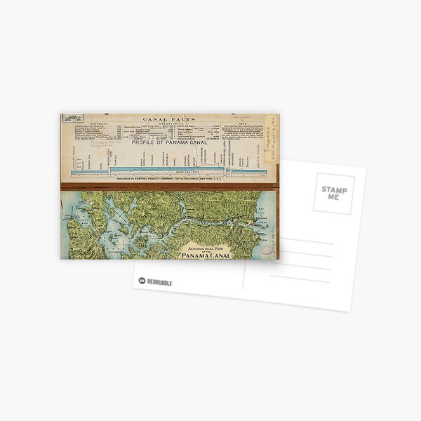 Item preview, Vintage Map of The Panama Canal (1911) designed and sold by BravuraMedia.