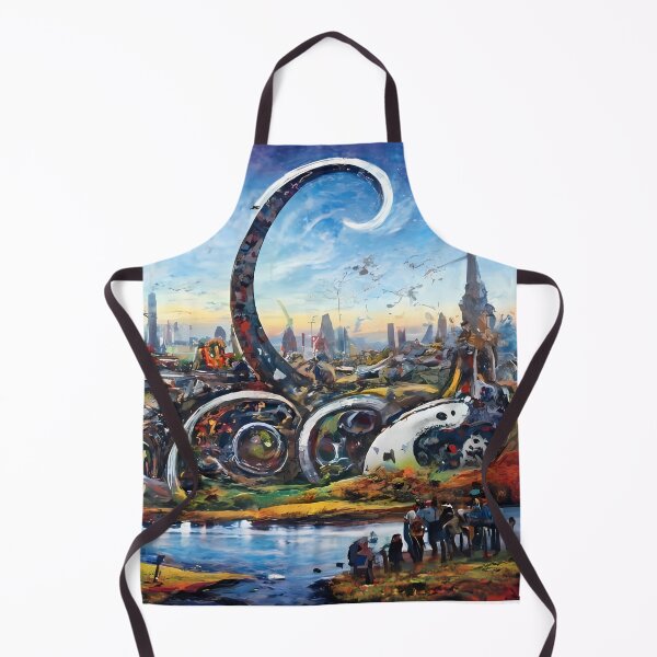 Item preview, Futuristic Frenzy: Living in the Much designed and sold by CodeCraftedAI.