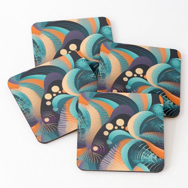 Item preview, Vibrant Cozy Swirl Pattern Decor designed and sold by Miriam-Feyga Bunimovich.