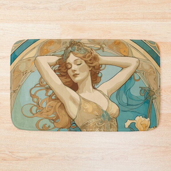 Item preview, Art Nouveau Grace Elegance in Bloom Illustration designed and sold by ElLocoMus.