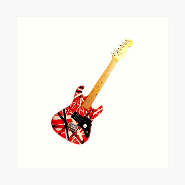 Item preview, EVH Frankenstrat Guitar, Vintage Electric Guitar, Retro Electric Guitar designed and sold by BubbaCommerce.