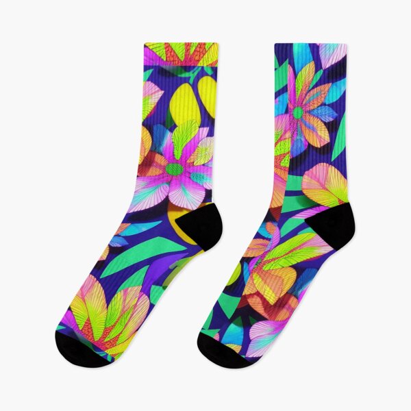 Item preview, Patrón floral multicolor en vibrantes colores iridiscentes designed and sold by gyrate.
