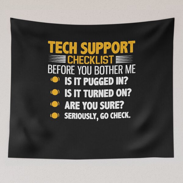 Item preview, Tech Support Checklist Computer Repair designed and sold by TomxDesign.