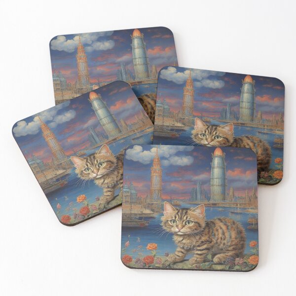 Item preview, Louis Wain Schizophrenia Cat Painting For Cat Lovers designed and sold by Petsthetic.