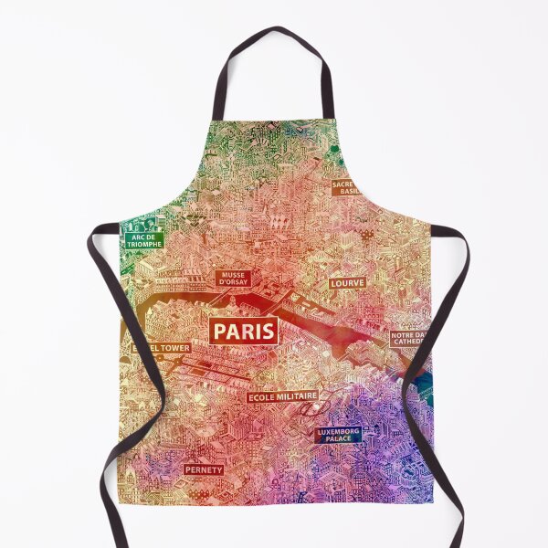 Item preview, Paris France rainbow color map designed and sold by oliver polanski.