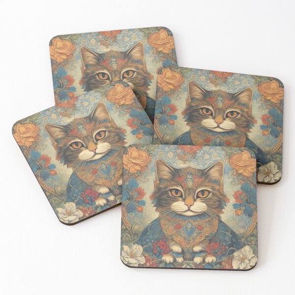 Item preview,  Louis Wain Schizophrenia Cat Painting For Cat Lovers designed and sold by Petsthetic.