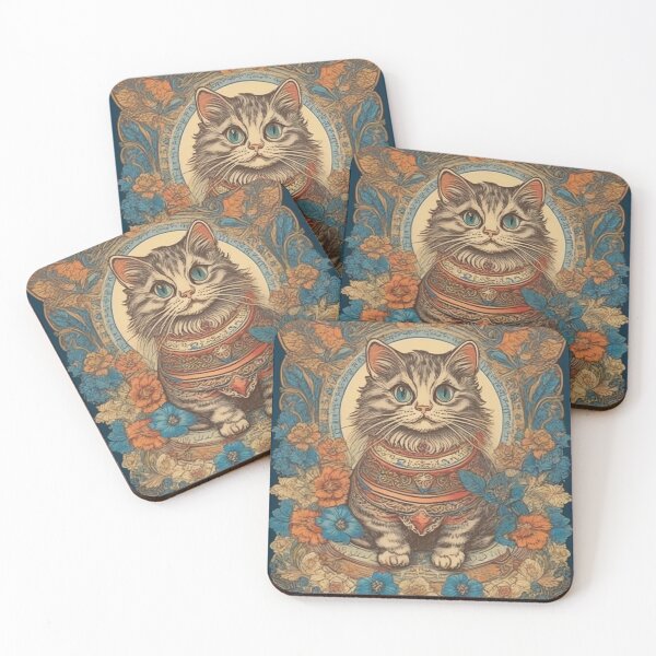 Item preview, Louis Wain Schizophrenia Cat Painting For Cat Lovers designed and sold by Petsthetic.