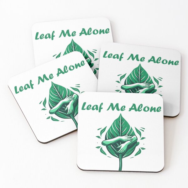 Item preview, Leaf Me Alone - Funny Typography Quotes designed and sold by LoveDesignMania.