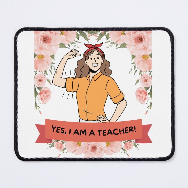 Item preview, Yes I am a teacher, gift for Teachers art designed and sold by ImaginePrinting.