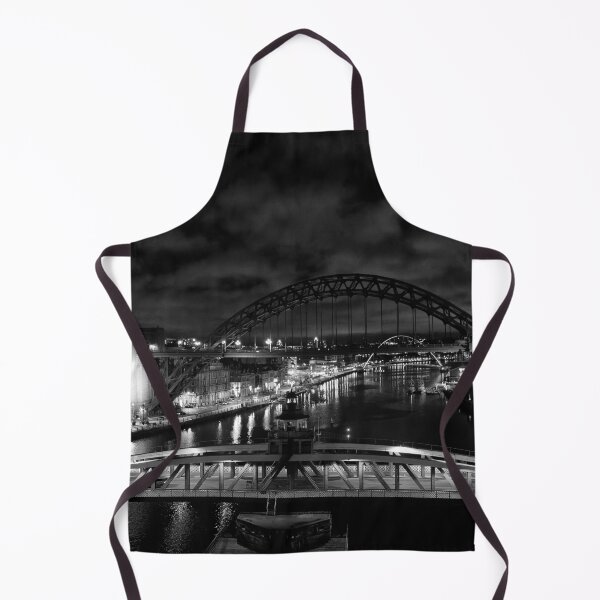 Item preview, The River Tyne at Night - Monochrome (2) designed and sold by Violaman.