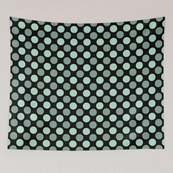 Item preview, Monochrome Polka dots - Green 2 designed and sold by mikor.