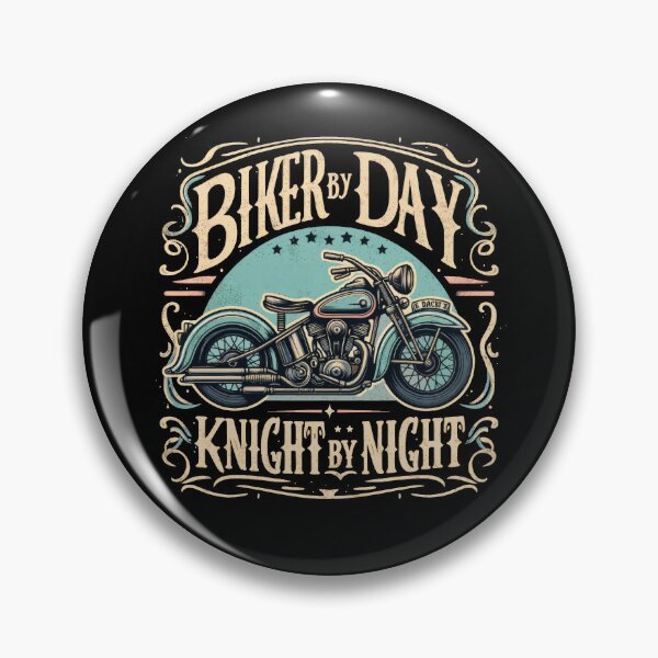 Item preview, Vintage Biker by Day, Knight by Night Bike Lovers designed and sold by CG Studio.