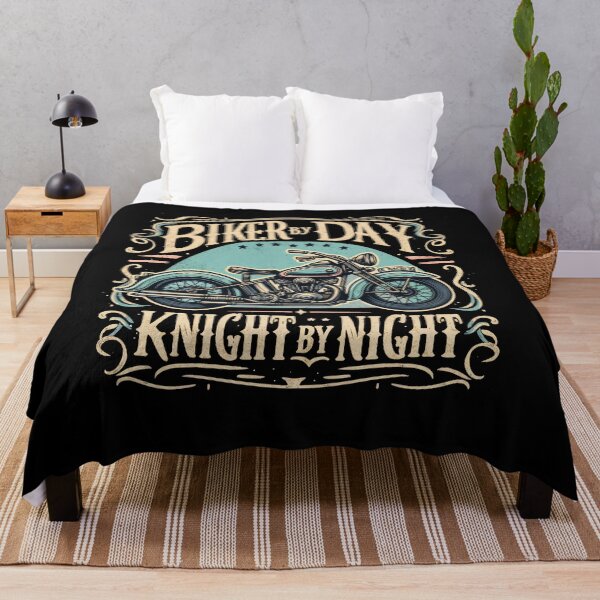 Item preview, Vintage Biker by Day, Knight by Night Bike Lovers designed and sold by CG Studio.