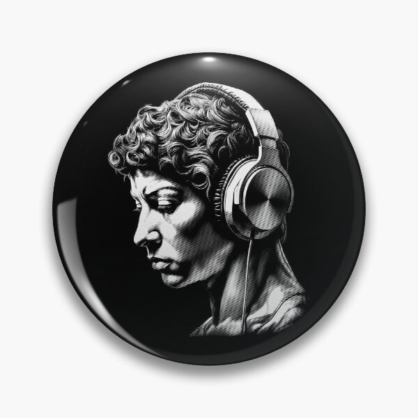Item preview, Timeless Tunes | Harmony Of Ages - Ancient Greek Man Listening Music On Headphones designed and sold by MadeByRobots.