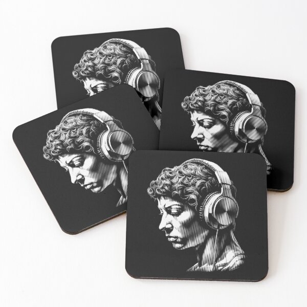 Item preview, Timeless Tunes | Harmony Of Ages - Ancient Greek Man Listening Music On Headphones designed and sold by MadeByRobots.