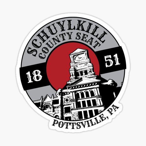 Item preview, Schuylkill County Seat Sticker designed and sold by ynnoj.