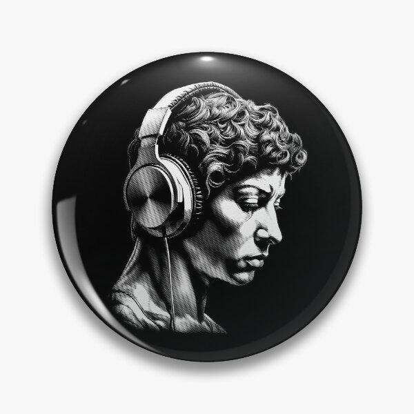 Item preview, Timeless Tunes | Harmony Of Ages - Ancient Greek Man Listening Music On Headphones 02 designed and sold by MadeByRobots.