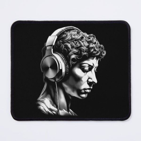 Item preview, Timeless Tunes | Harmony Of Ages - Ancient Greek Man Listening Music On Headphones 02 designed and sold by MadeByRobots.