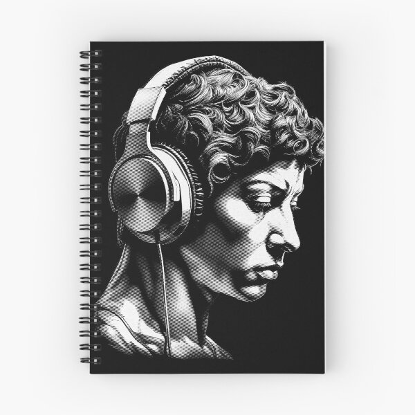 Item preview, Timeless Tunes | Harmony Of Ages - Ancient Greek Man Listening Music On Headphones 02 designed and sold by MadeByRobots.