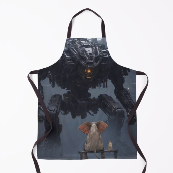 Item preview, Elephant and Dog look at a giant robot designed and sold by Mike Kiev art.