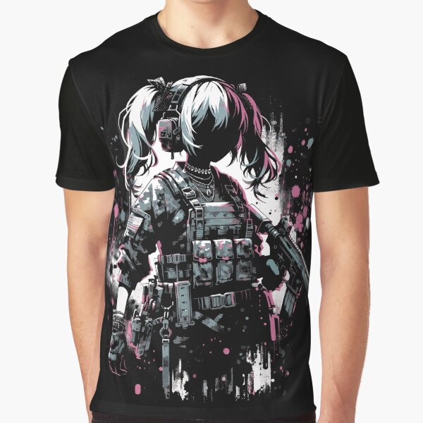 Vista previa del artículo con la obra «Táctico - Estilo anime», diseñado y vendido por girlswithswords.