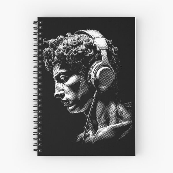 Item preview, Timeless Tunes | Harmony Of Ages - Ancient Greek Man Listening Music On Headphones 04 designed and sold by MadeByRobots.