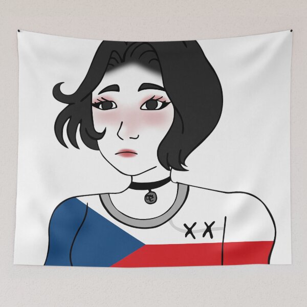 Item preview, Doomer Girl Wojak - Czechia designed and sold by AztecaPixels.