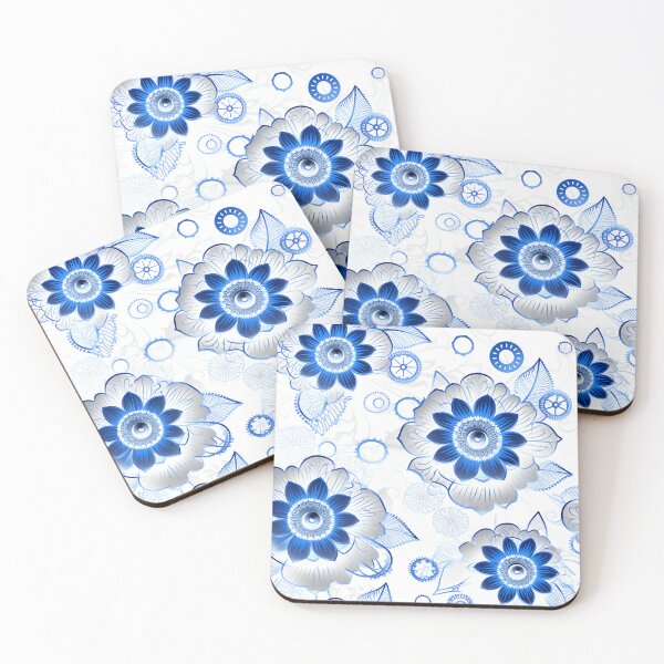 Item preview, Negative Steam Punk Flowers pattern designed and sold by Sp3ctrumOfColor.