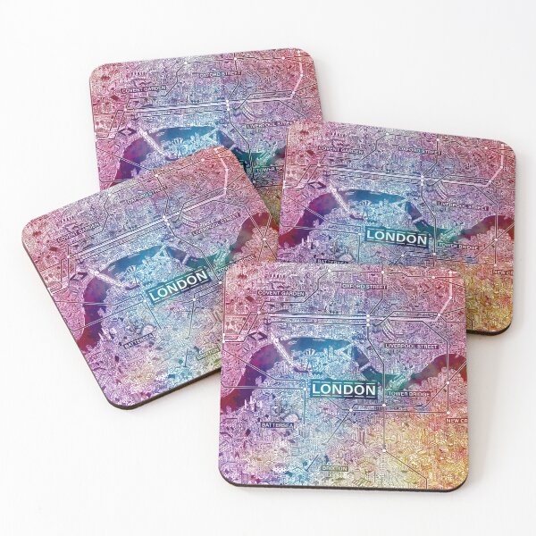 Item preview, London British rainbow pride color map designed and sold by oliver polanski.