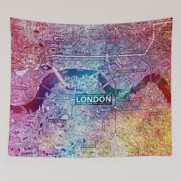 Item preview, London British rainbow pride color map designed and sold by oliver polanski.
