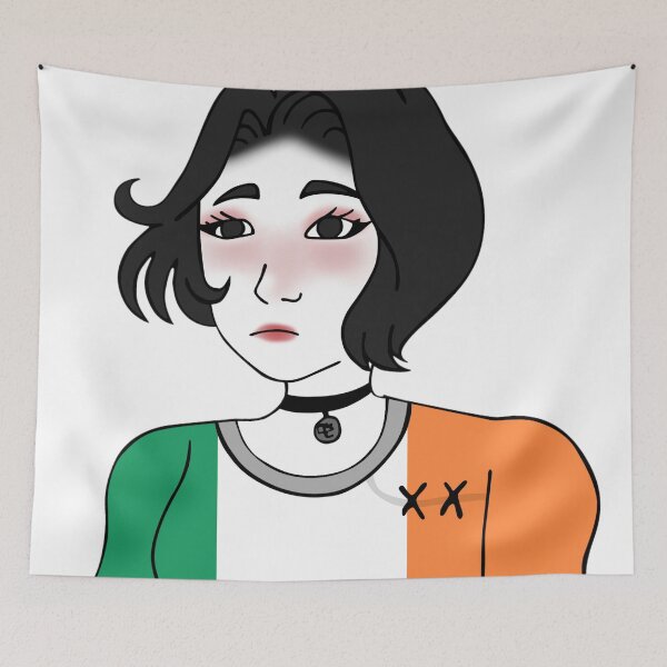 Item preview, Doomer Girl Wojak - Republic of Ireland designed and sold by AztecaPixels.