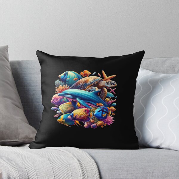 Item preview, Underwater Mosaic of Marine Creatures designed and sold by ChromaticBlend.