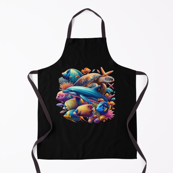 Item preview, Underwater Mosaic of Marine Creatures designed and sold by ChromaticBlend.