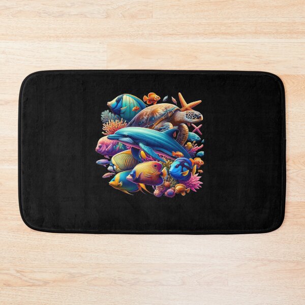 Item preview, Underwater Mosaic of Marine Creatures designed and sold by ChromaticBlend.