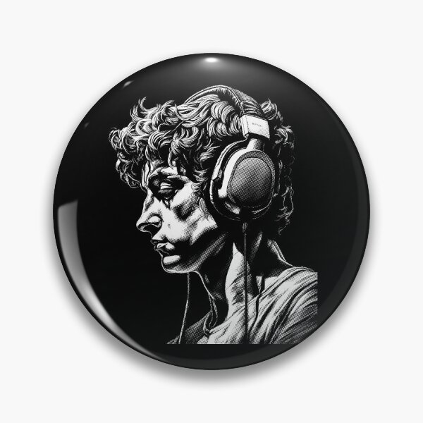 Item preview, Timeless Tunes | Harmony Of Ages - Ancient Greek Man Listening Music On Headphones 05 designed and sold by MadeByRobots.