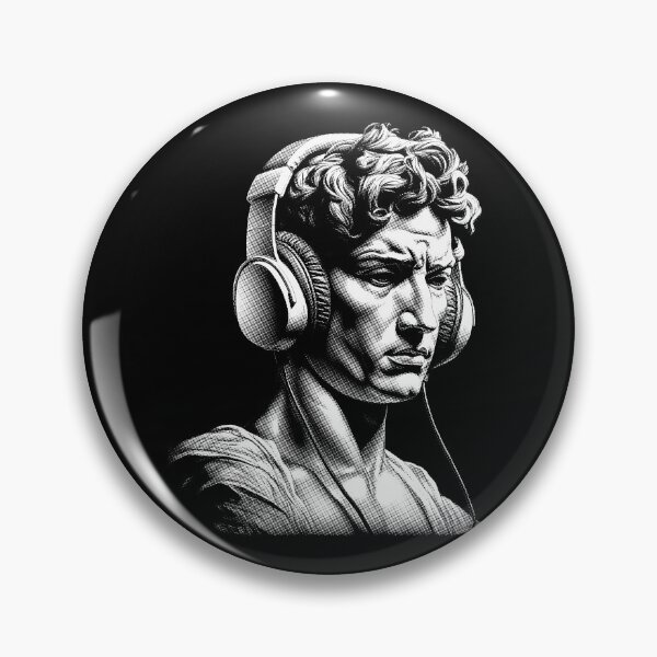 Item preview, Timeless Tunes | Harmony Of Ages - Ancient Greek Man Listening Music On Headphones 08 designed and sold by MadeByRobots.