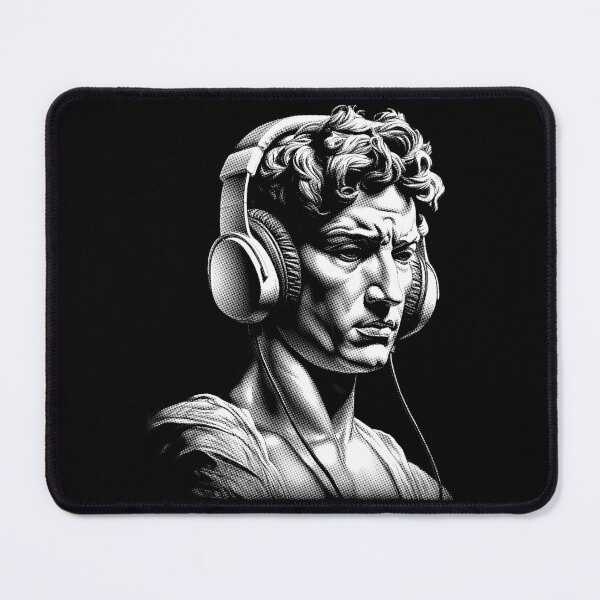 Item preview, Timeless Tunes | Harmony Of Ages - Ancient Greek Man Listening Music On Headphones 08 designed and sold by MadeByRobots.