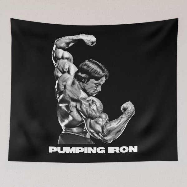 Artikelvorschau, Pumping Iron Arnold Schwarzenegger Fan-Kunst. entworfen und verkauft von HuzaifaNaveedh.