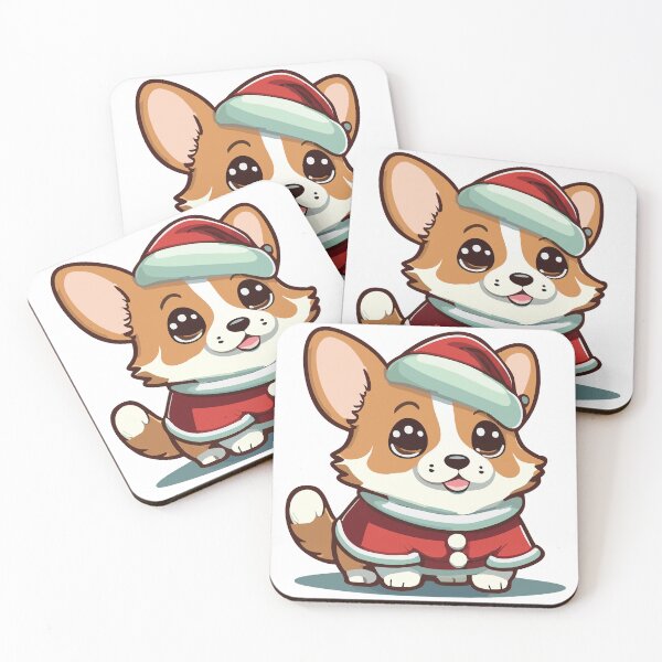 Item preview, Kawaii Christmas Corgi designed and sold by Yviemakes.