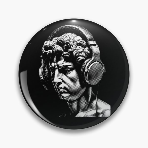 Item preview, Timeless Tunes | Harmony Of Ages - Ancient Greek Man Listening Music On Headphones 12 designed and sold by MadeByRobots.