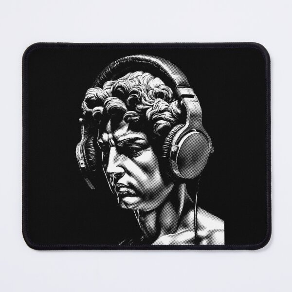 Item preview, Timeless Tunes | Harmony Of Ages - Ancient Greek Man Listening Music On Headphones 12 designed and sold by MadeByRobots.