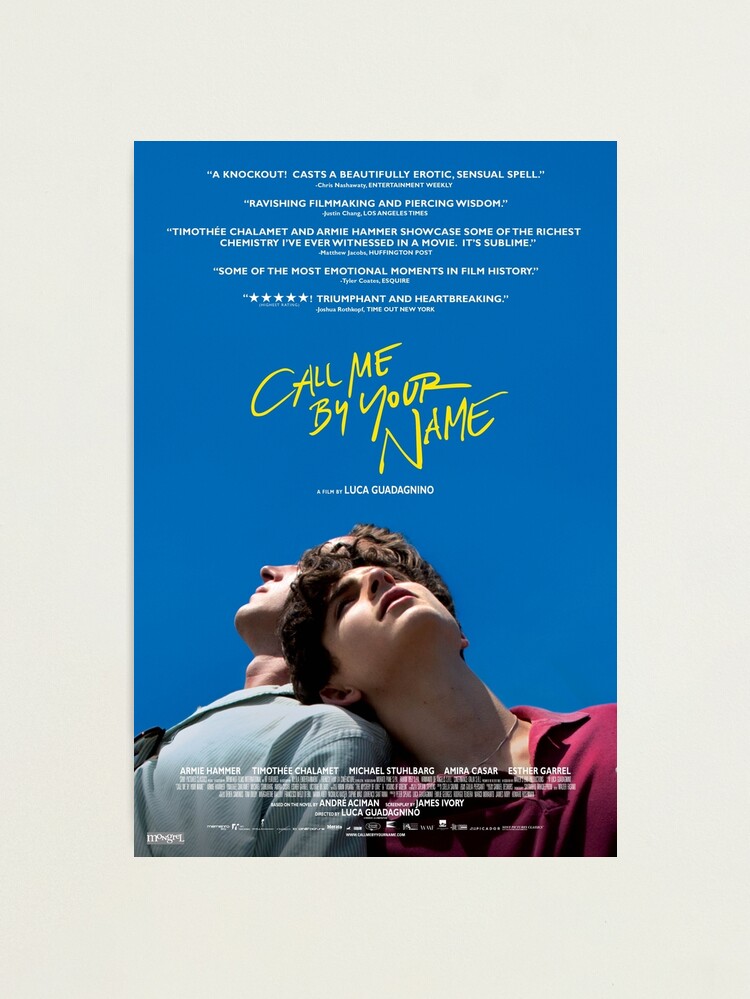 Alternate view of Call Me By Your Name Film Poster Photographic Print