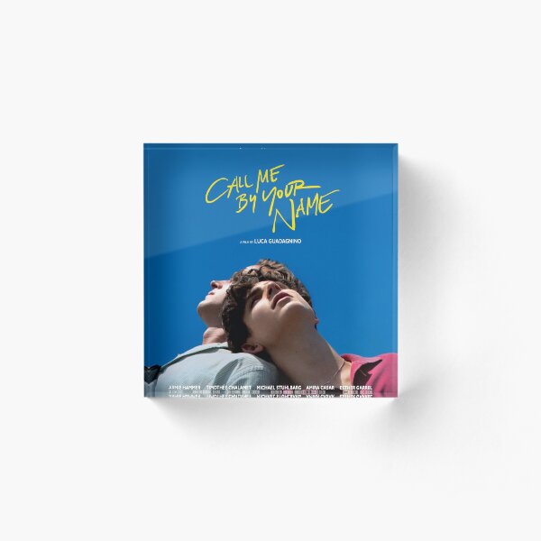 Call Me By Your Name Film Poster Acrylic Block